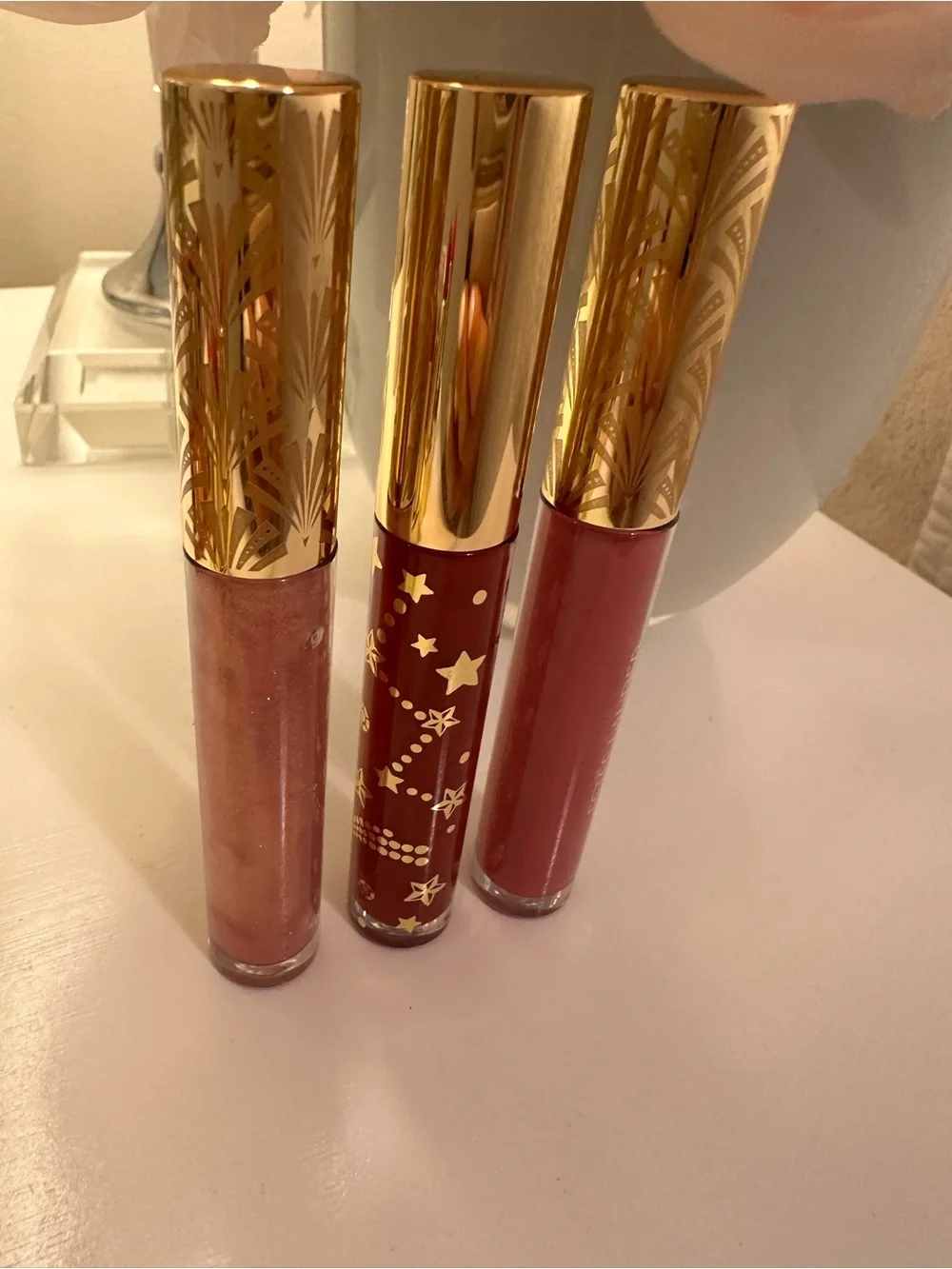 Estee Lauder Red Lipsticks & Gold-Trim Eyeshadow Palettes - amazing bundle !!!!